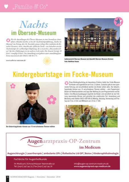 SCHWACHHAUSEN Magazin | November-Dezember 2018