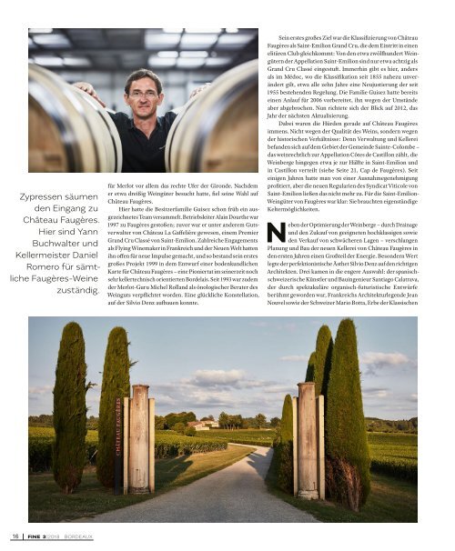 FINE Das Weinmagazin 03/2018 - Die Vignobles Silvio Denz