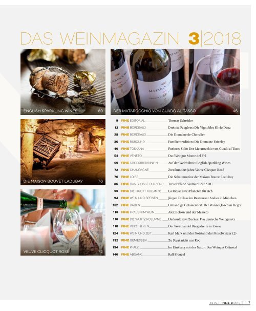FINE Das Weinmagazin 03/2018 - Die Vignobles Silvio Denz