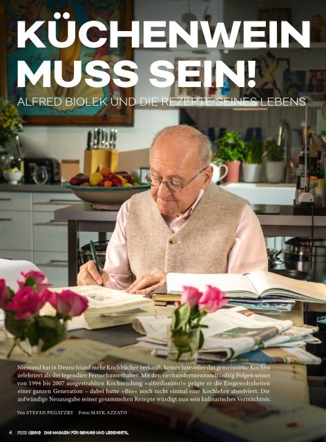 FINE DAS MAGAZIN FÜR GENUSS UND LEBENSSTIL 