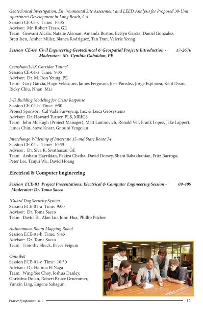 Symposium Program 2012 (pdf) - California State Polytechnic ...