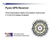 Pyxis GPS Receiver - COSMIC