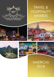 Travel & Hospitality Awards | Americas 2018 | www.thawards.com