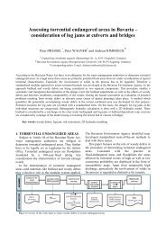 Assessing torrential endangered areas in Bavaria – consideration of log jams at culverts and bridges