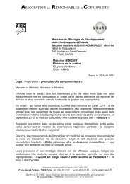 protection des consommateurs - initiative de l'arc - association des ...