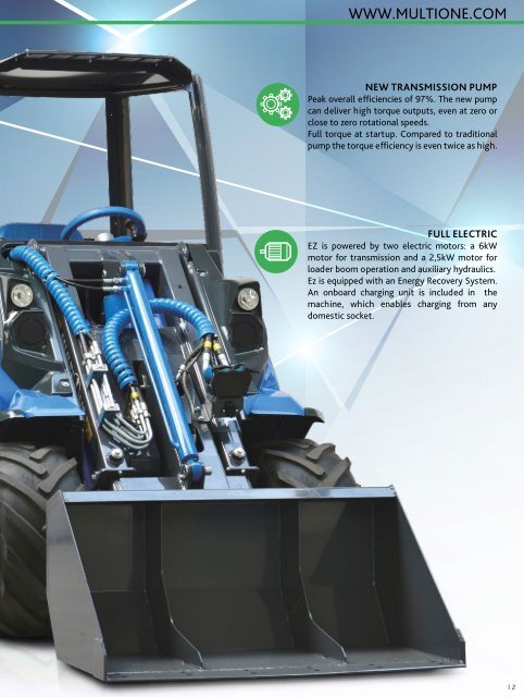 FULL ELECTRIC COMPACT ARTICULATED LOADERS: EMISSION ZERO MULTIONE