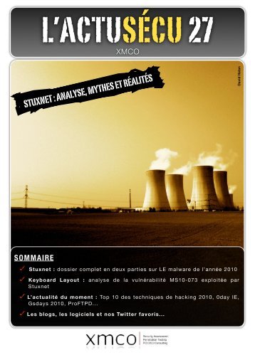 STUXNET : ANALYSE, MYTHES ET RÉALITÉS - XMCO