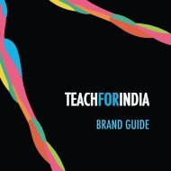 Teach for India - Brand Guide