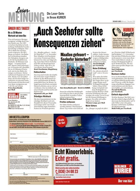 Berliner Kurier 07.11.2018