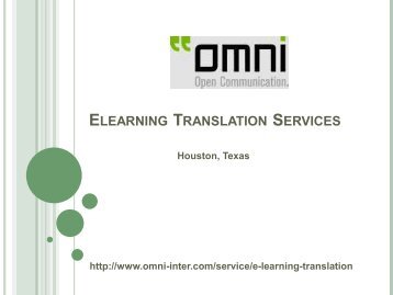 Elearning Translation Services