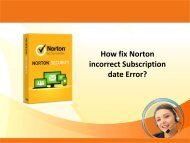 How fix Norton incorrect Subscription date Error?