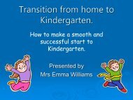 Transition from home to Kindergarten 2018