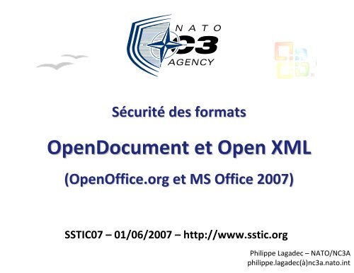 OpenDocument et Open XML - Actes du SSTIC