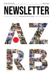 AZRB Newsletter - Re-launch Issue