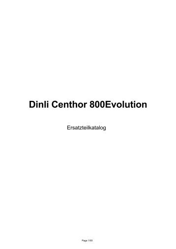 Dinli Centhor 800Evolution - Keszler TOP Brands