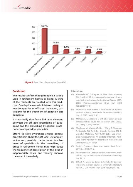 Swissmedic Vigilance News Edition 21 – November 2018