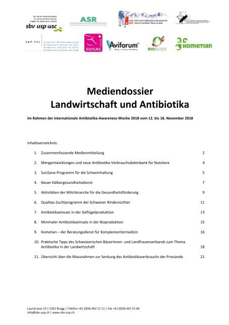 181108_Mediendossier Antibiotika Deutsch