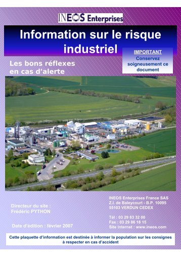 Information sur le risque industriel - Verdun