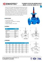 Flanged Static Balancing Valve E1210-DF