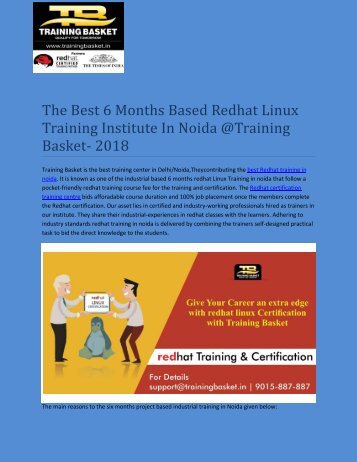 Winter Based Red Hat – Linux Training Institute in Noida | Winter Based Red Hat – Linux Certification Institute in Noida : Training Basket