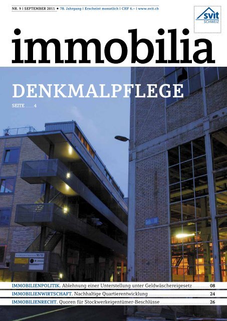 Immobilia 2011/09 - SVIT