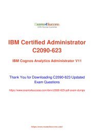 IBM C2090-623 Exam Dumps [2018 NOV] - 100% Valid Questions