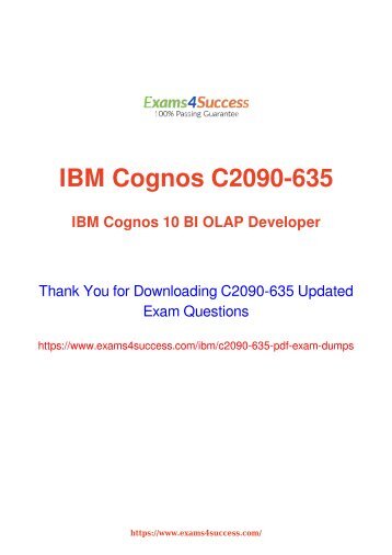 IBM C2090-635 Exam Dumps [2018 NOV] - 100% Valid Questions