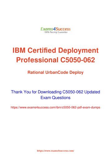 IBM C5050-062 Exam Dumps [2018 NOV] - 100% Valid Questions