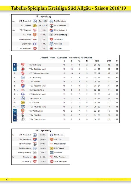 FCF Stadionzeitung 2018_11_12_Pfronten_WEB