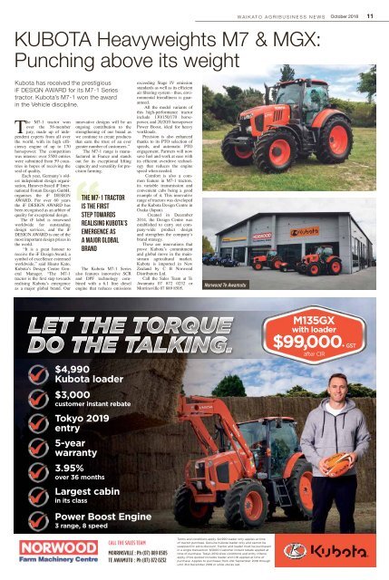 Waikato AgriBusiness News October 2018