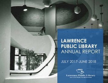 Lawrence Public Library – Annual Report FY18