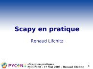 Scapy en pratique - Zenk - Security - Repository