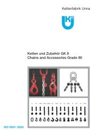 Ketten und Zubehör GK 8 Chains and Accessories Grade 80 ...