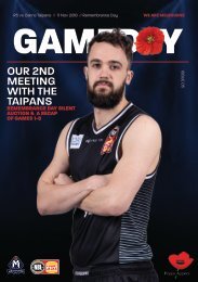 Gameday program - Round 5