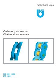 Cadenas y accesorios - Kettenfabrik Unna GmbH & Co. KG