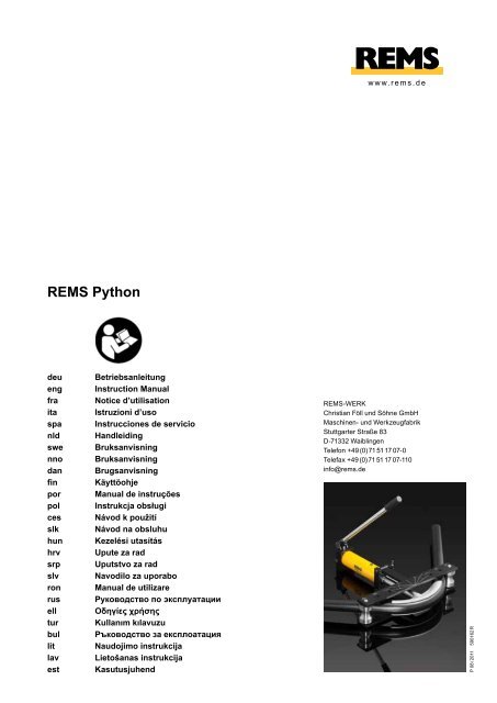 Rems Computer Program REMS Python - REMS WERK