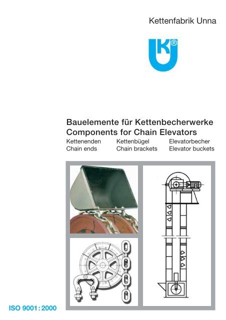 Bauelemente für Kettenbecherwerke Components for Chain Elevators