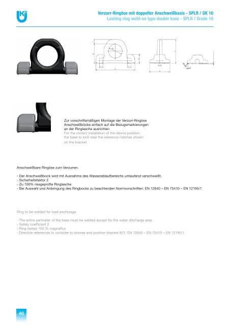 Lieferprogramm Delivery programme - Kettenfabrik Unna GmbH ...