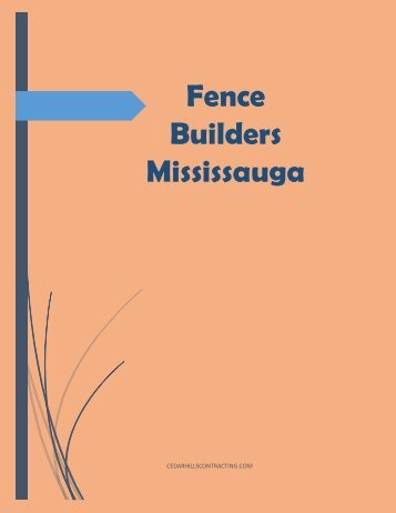 fence builders Mississauga