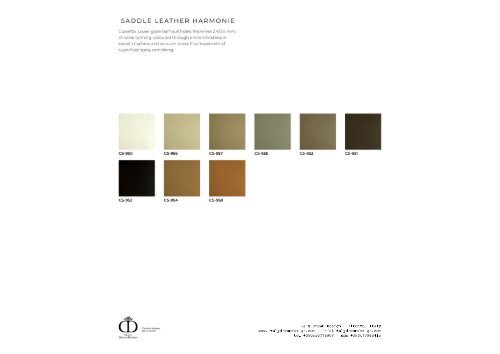 Italy Dream Design leather covering samples MMMM