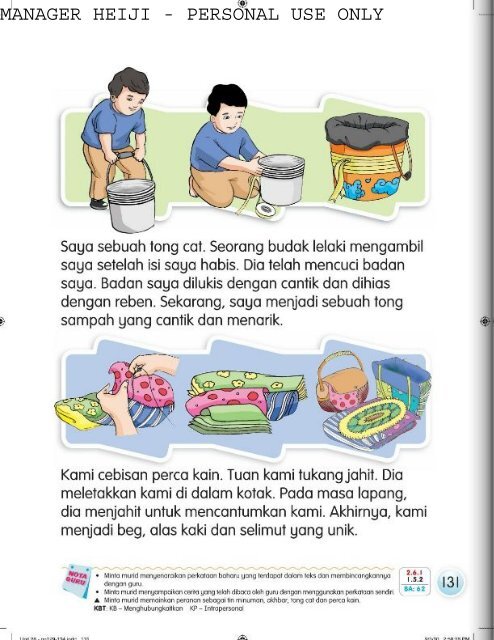 Bahasa Malaysia Tahun 1