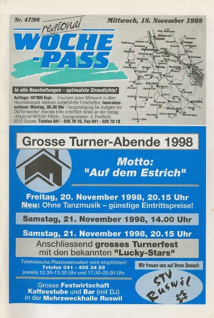Woche-Pass | KW47 | 18. November 1998