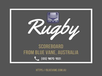Rugby Scoreboard at the best price | Blue Vane, Australia