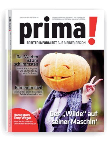 prima! Magazin - Ausgabe Oktober 2015