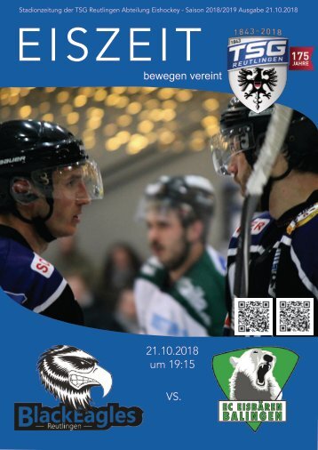 TSG Black Eagles vs. Eisbären Balingen 21 10 2018