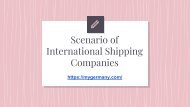 Scenario of International Shipping Companies