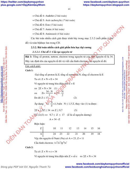 Preview Thiết kế hệ thống bài toán hóa học nhiều cách giải nhằm phát triển tư duy và nâng cao hiệu quả dạy học ở trường trung học phổ thông