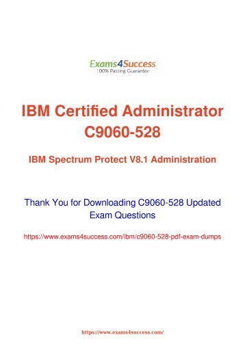 IBM C9060-528 Exam Dumps [2018 NOV] - 100% Valid Questions