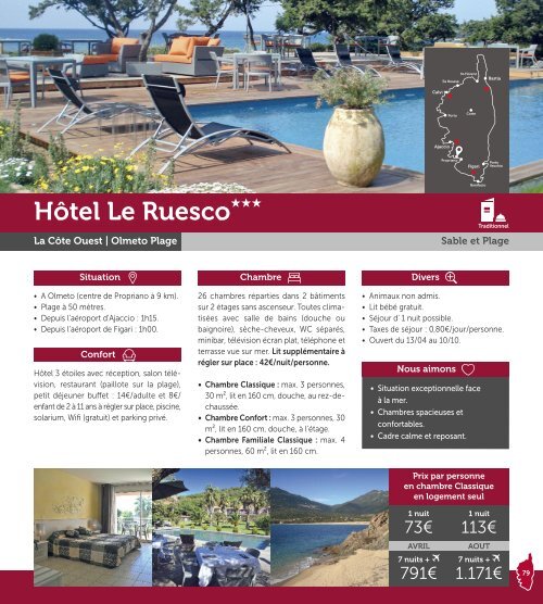 Brochure Corse été 2019 - CORSICA TRAVEL