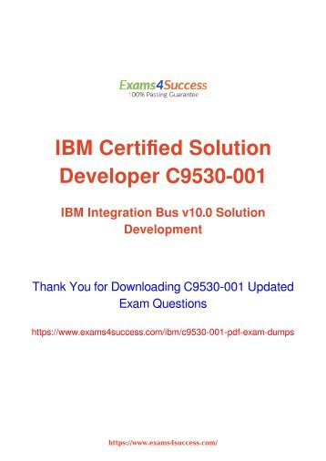IBM C9530-001 Exam Dumps [2018 NOV] - 100% Valid Questions